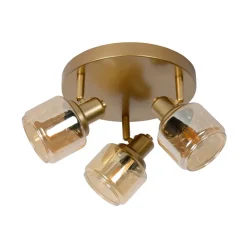 Lucide Plafondspot Bjorn Goud - 4 x E14 - Ø 38 cm