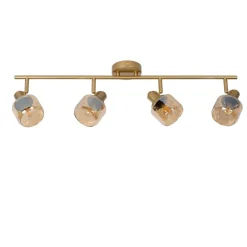 Lucide Plafondspot Bjorn Goud - 4 x E14 - 74 cm breed