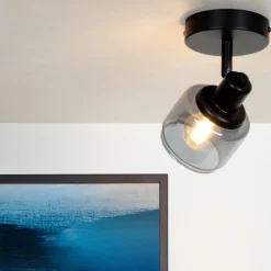 Lucide Plafondspot Bjorn Zwart - E14 - Ø 10 cm