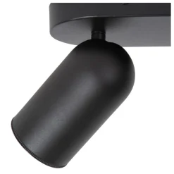 Lucide Plafondspot Punch Zwart - 2 x GU10 - 26 cm breed