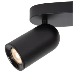 Lucide Plafondspot Punch Zwart - 2 x GU10 - 63 cm breed