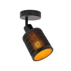 Lucide Plafondspot Tagalog Zwart - E27 - Ø 10 cm