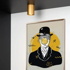 Lucide Plafondspot Tube Goud - GU10 - Ø 10 cm