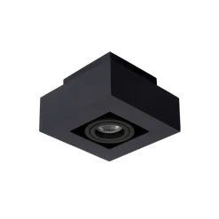Lucide Plafondspot Xirax Zwart - GU10 - 14x14 cm