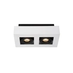 Lucide Plafondspot Xirax Wit - 2 x GU10 - 14x25 cm