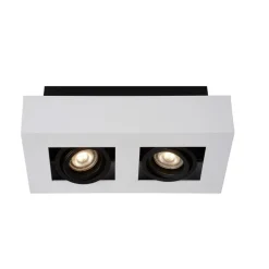 Lucide Plafondspot Xirax Wit - 2 x GU10 - 14x25 cm