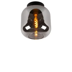 Lucide Plafonniere Joanet Zwart - E27 - Ø 25 cm