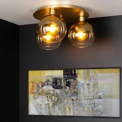 Lucide Plafonniere Marius Goud - 3 x E27 - Ø 55 cm