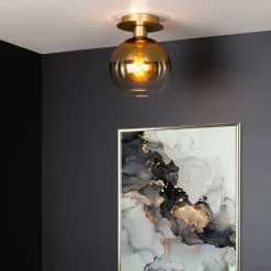 Lucide Plafonniere Marius Goud - E27 - Ø 20 cm