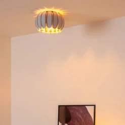 Lucide Plafonniere Spencer Grijs - E27 - Ø 30 cm