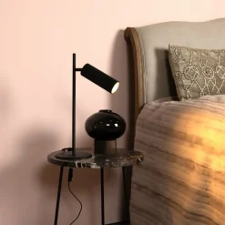 Lucide Tafellamp Clubs Zwart - GU10 - 42 cm hoog