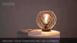 Lucide Tafellamp Danza Goud - E27 - 23 cm hoog