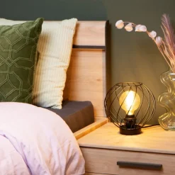 Lucide Tafellamp Danza Zwart - E27 - 23 cm hoog