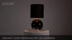 Lucide Tafellamp Esterad Zwart - E14 - 47 cm hoog