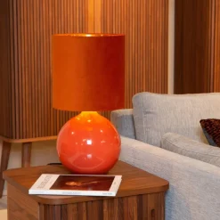 Lucide Tafellamp Esterad Oranje - E14 - 47 cm hoog