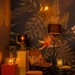 Lucide Tafellamp Extravaganza Chimp Goud - E14 - 45 cm hoog