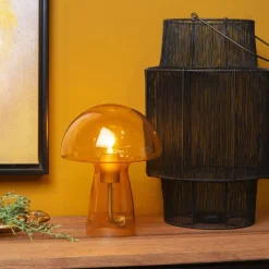 Lucide Tafellamp Fungo Oranje - E27 - 28 cm hoog