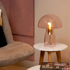 Lucide Tafellamp Fungo Roze - E27 - 28 cm hoog