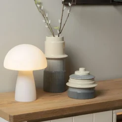 Lucide Tafellamp Fungo Wit - E27 - 28 cm hoog