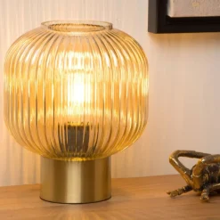 Lucide Tafellamp Maloto Goud - E27 - 25 cm hoog