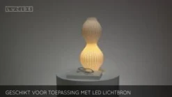 Lucide Tafellamp Momoro Wit - 40 cm hoog