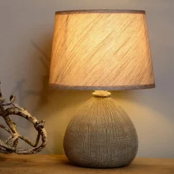 Lucide Tafellamp Ramzi Bruin - E14 - 26 cm hoog