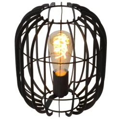 Lucide Tafellamp Reda Zwart - E27- 26 cm hoog