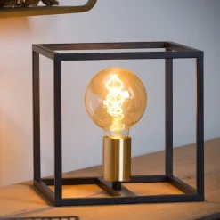 Lucide Tafellamp Ruben Zwart - E27 - 22 cm hoog