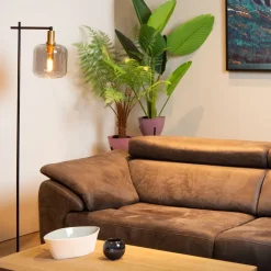 Lucide Vloerlamp Joanet Zwart - E27 - 150 cm hoog