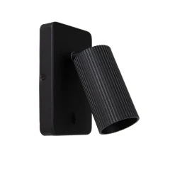 Lucide Wandlamp Clubs Zwart - GU10 - 16 cm hoog