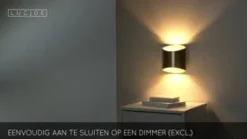 Lucide Wandlamp Diletta Goud - G9 - 18 cm hoog