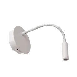 Lucide Wandlamp Jolijn Wit - LED - Ø 11 cm