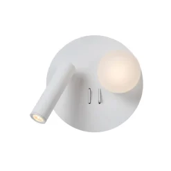 Lucide Wandlamp Matiz Wit - LED - Ø 17 cm