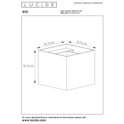 Lucide Wandlamp Xio Zwart - G9 - 10x10 cm