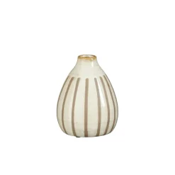 Mica Decorations Vaas Babette Crème - 16 cm hoog