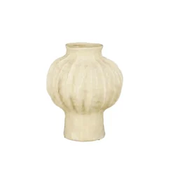Mica Decorations Vaas Rune Crème - 24 cm hoog