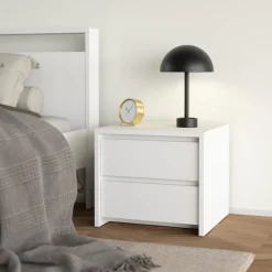 Nachtkastje Atlanta Wit - 52x46x49 cm