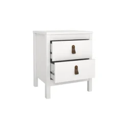 Nachtkastje Dallas Wit - 44x55x39 cm