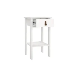Nachtkastje Dallas Wit - 40x71x35 cm