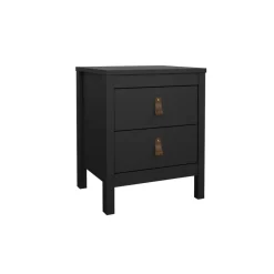 Nachtkastje Dallas Zwart - 44x55x39 cm