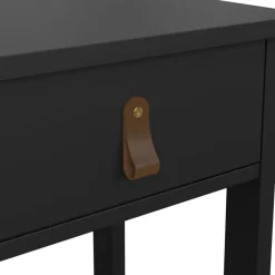 Nachtkastje Dallas Zwart - 40x71x35 cm