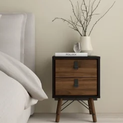 Nachtkastje Denver Walnoot - 44x60x41 cm