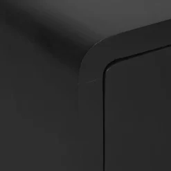 Nachtkastje Laros Zwart - 45x55x32 cm