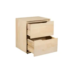 Nachtkastje Lottem Whitewash - 45x52x32 cm