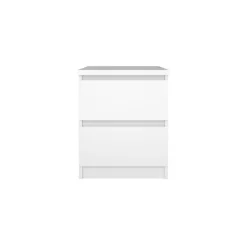 Nachtkastje Luna Hoogglans Wit - 41x50x50 cm