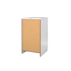 Nachtkastje Luna Hoogglans Wit - 41x71x40 cm