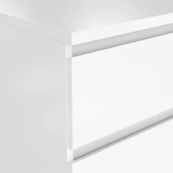 Nachtkastje Luna Hoogglans Wit - 41x71x40 cm