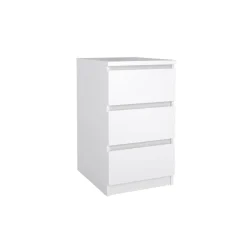 Nachtkastje Luna Hoogglans Wit - 41x71x50 cm