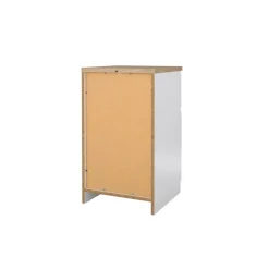 Nachtkastje Luna Hoogglans Wit - 41x71x40 cm