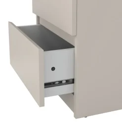 Nachtkastje Luna Taupe / Eiken - 41x50x50 cm